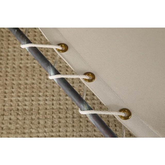 Walter Lamb for Brown Jordan Bronze 'Waikiki' Rocking Chaise, 1960s, New Canvas For Sale - Image 17 of 18