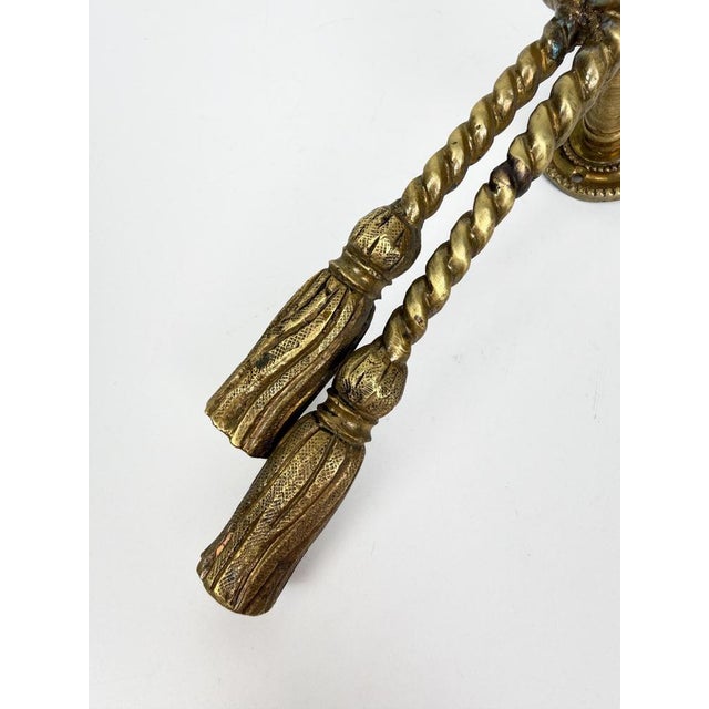 Mid-Century Italian Hollywood Regency Brass Handles or Wall Hooks, 1970s, Set of 2 For Sale - Image 15 of 17