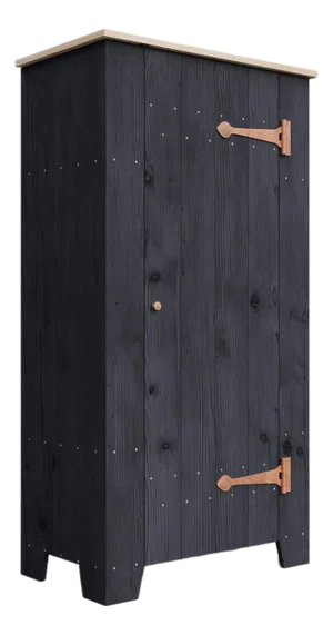 Nailed Milk Paint Cabinet