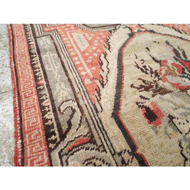 Rustic Galerie Shabab Collection Early 20th Century Turkish Ghourdes Accent Rug For Sale - Image 3 of 8