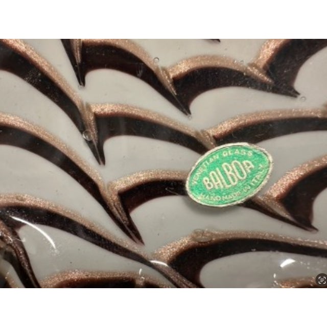 Venetian Art Glass Bowl by ''Balboa" Italy, Circa 1960 For Sale - Image 9 of 9