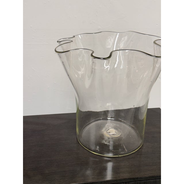 Jennifer Bartlett for a/D Gallery Hand Blown Glass Vase, Vintage For Sale In San Francisco - Image 6 of 12