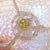 Antique Murano Pink Opal Gold Flecks Iridescent Diamond Quilted Surface Italian Art Deco Glass Serving Bowl For Sale - Image 10 of 12