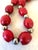 Contemporary Sherpa Glass Coral and Silver Beaded Necklace For Sale - Image 3 of 4