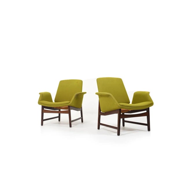 Danish Mod. 451 Lounge Chairs by Illum Wikkelsø for Aarhus Møbelfabrik, 1960s, Set of 2 For Sale - Image 13 of 13