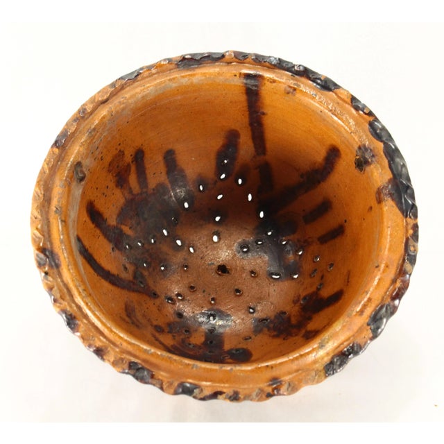 Circa 1900 Barrio De La Luz Puebla Pottery Hanging Planter Cache Pot Barro Vidriado For Sale - Image 14 of 18