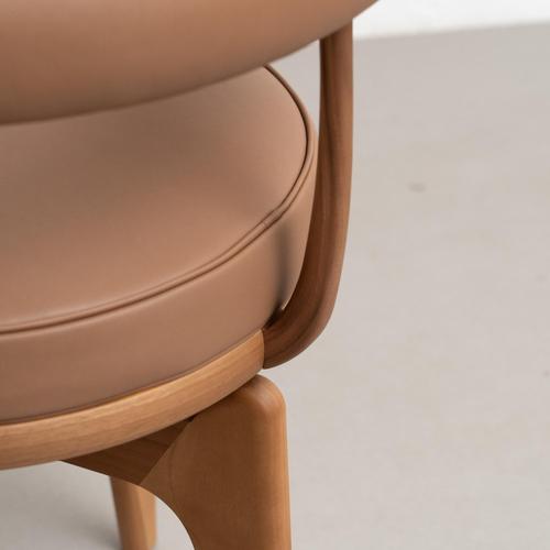 Wood Indochine Armchair by Charlotte Perriand for Cassina For Sale - Image 7 of 14