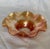Glass Early 1900s Northwood Stamped Hand Etched Iridescent Marigold Rosette Glass Ruffled Bowl For Sale - Image 7 of 11