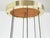 Italian Teak Pendant Lamp in Gilt Aluminum and Smoked Glass, 1960s For Sale - Image 4 of 17