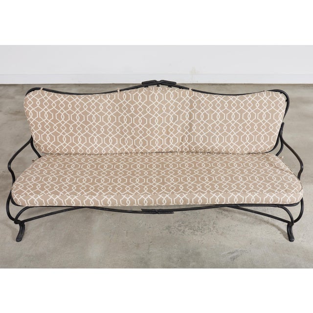 Gregorius Pineo Rose Tarlow Style Iron Twig Garden Six-Piece Patio Suite For Sale - Image 4 of 18