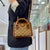 Gucci Diana Crystals Small Gg Canvas Camel Leather Bamboo Handle Tote Bag For Sale - Image 10 of 10