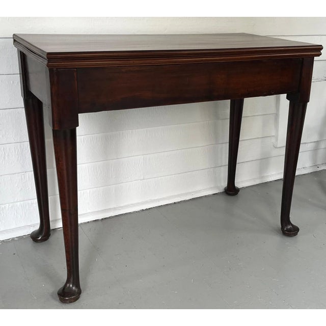 Early 19th Century Antique 19th Century Georgian Mahogany Folding Side Table for Dining or Console For Sale - Image 5 of 13