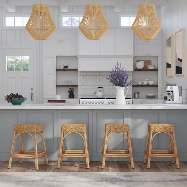 Bring relaxed style to your kitchen, dining room, or office space with this backless round counter stool. Thoughtfully...