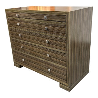 Contemporary Macassar Style Chest of Drawers For Sale