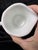 Westmoreland Milk Glass Creamer Pitcher Paneled Grape Pattern Footed For Sale In Dallas - Image 6 of 8