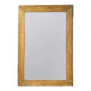19th Century French Louis XVI Small Giltwood Mirror For Sale