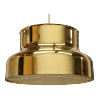 Scandinavian Swedish Design Bumling Brass Ceiling Pendant Light Fixture For Sale