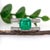 Gia Certified 2.2Ct Colombian Emerald & Diamond Ring in Solid 14k Gold, 9mm, Size 6.75 For Sale In Columbus - Image 6 of 9