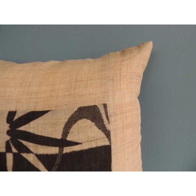 Asian Raw Silk Square Decorative Asian Pillow For Sale - Image 3 of 4