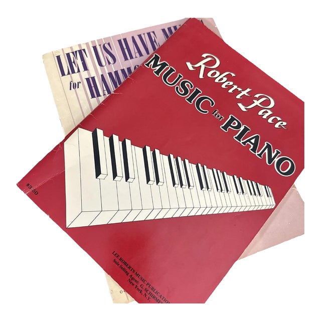Vintage 1980s Sheet Music Instructional Piano & Organ Books- Lot of 2 For Sale