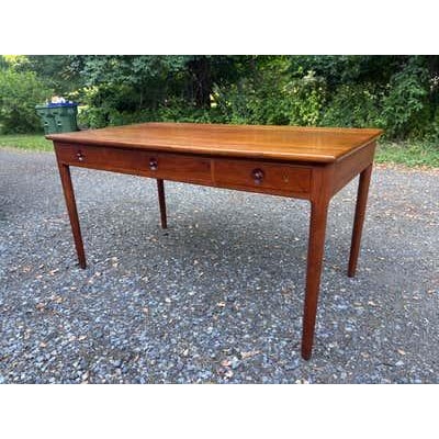 Mid 20th Century Hans Wegner Model 305 Writing Desk, Teak & Oak, Scandinavian Modern For Sale - Image 5 of 12