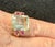 Metal Aquamarine and Ruby Ring 14k Yellow Gold For Sale - Image 7 of 8