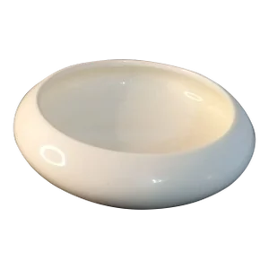 1980s Haeger Beige Spaceship Disc Planter