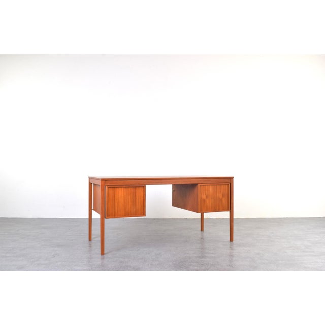 Wood Mid-Century Teak Executive Desk by Torbjørn Afdal for Bruksbo, 1960s For Sale - Image 7 of 18