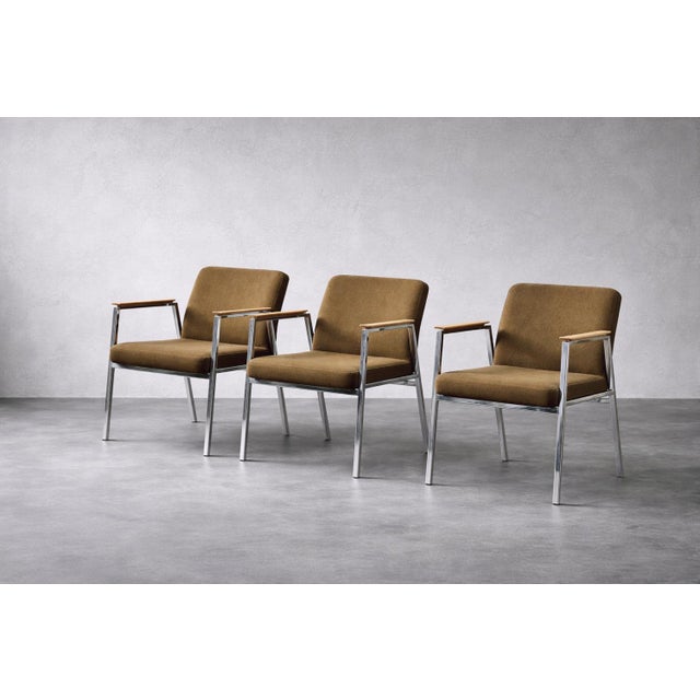 Mid-Century Modern German Brown Conference Chair from Drabert, 1970s For Sale - Image 16 of 18