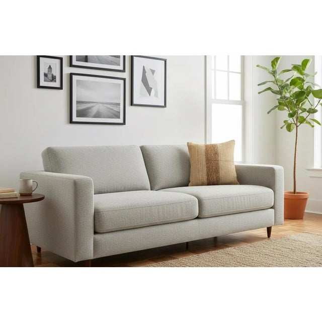 1980s Woven Hemp Accent Pillow, Ivory Cream Bold Brown Stripe Cushion, Handwoven Turkish Pillow With Insert, 16x16 In For Sale - Image 5 of 9