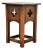 Stickley Brothers Style Antique Mission Oak Arts & Crafts Cutout Tabouret Side Table, Circa 1905 For Sale