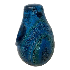 Vintage Aldo Londi for Bitossi Ceramics Italy Vintage Penguin, Rimini Blue Collection