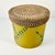 1990s Vintage Coastal Boho Chic Wicker Lidded Bamboo Leaf Motif Storage Box, Medium For Sale - Image 6 of 10