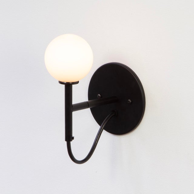 Modern Loop Sconce Black, Modern, by Research.Lighting, Modern, Minimal For Sale - Image 3 of 11
