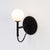 Modern Loop Sconce Black, Modern, by Research.Lighting, Modern, Minimal For Sale - Image 3 of 11