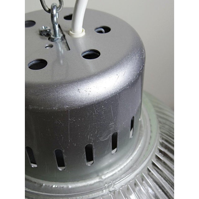 Industrial Pendant Light in Prismatic Glass, 1998 For Sale - Image 9 of 11