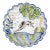 Andrea by Sadek Portuguese Majolica Style Leaping Hare Scalloped Plate For Sale