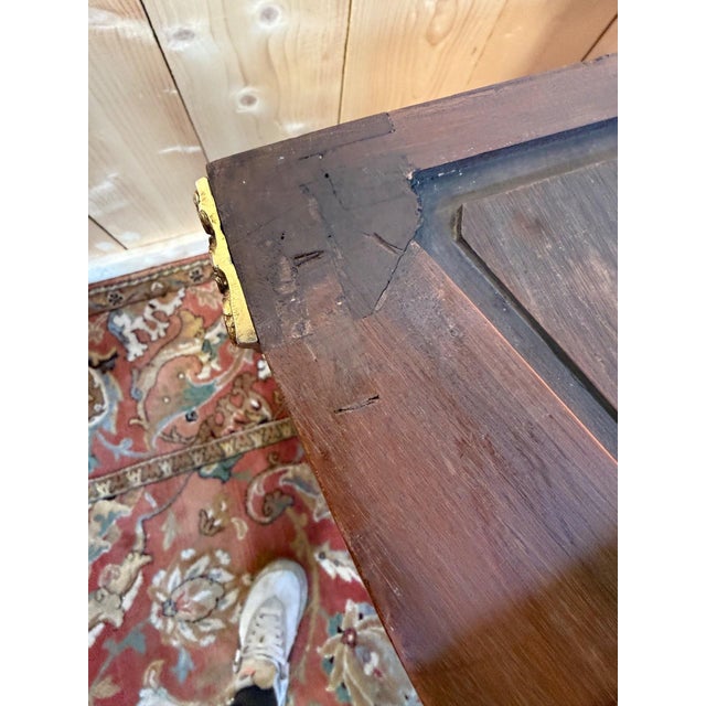 Louis XVI Half-Moon Commode in Mahogany and Marble, 1960s For Sale - Image 6 of 11