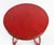 Round Red Side Table For Sale - Image 4 of 10