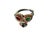 Vintage Natural Ruby, Emerald, Sapphire & Diamond Ring - 925 Sterling Silver Size 8 For Sale - Image 4 of 9