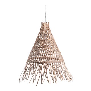 Perissa Rattan Pendant Lamp , 22.5" For Sale