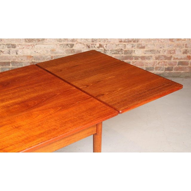 Mid-Century Danish Extending Teak Dining Table, 1970s For Sale - Image 9 of 14