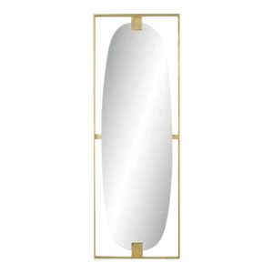 Art Deco Brass Wall Mirror