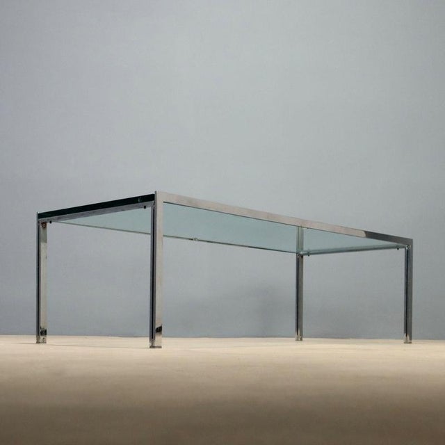 Glass Vintage Coffee Table by Ross Littell for De Padova, 1960s For Sale - Image 7 of 8
