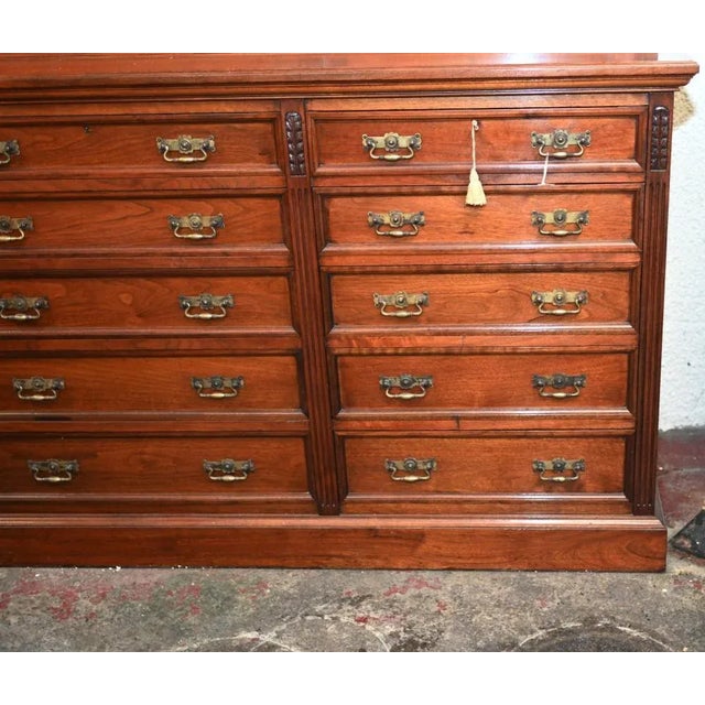 Victorian Mahogany Library Cabinet from Hobbs and Co For Sale - Image 13 of 15