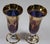 Mid-Century Modern Vintage Amethyst Arte Italica Gold Etched Rim Iced Tea Glasses - Set of 2 For Sale - Image 3 of 11