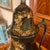 Antique Painted and Gilded Samovar Lamp For Sale - Image 6 of 18