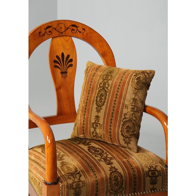 Antique Biedermeier Armchair, 1830s For Sale - Image 9 of 12