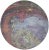Abstract Nicolette Mayer Agate Taupe 16" Round Pebble Placemat, Set of 4 For Sale - Image 3 of 3