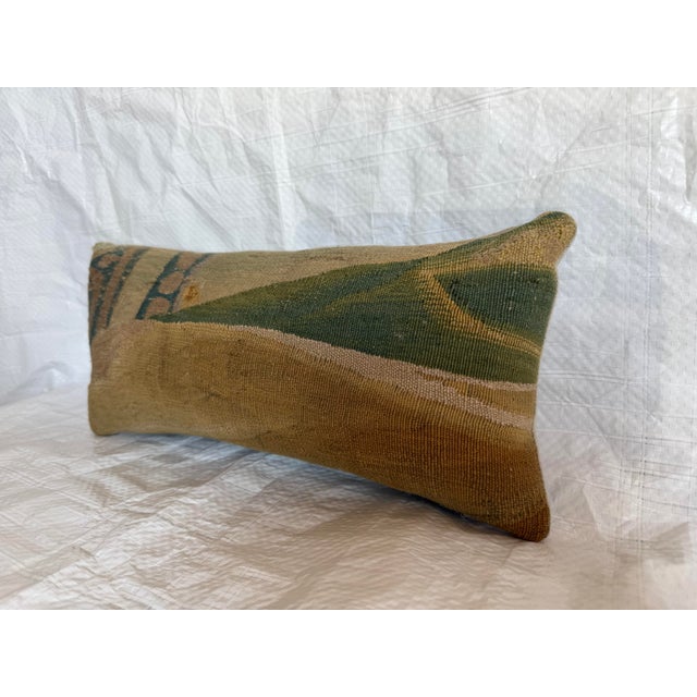 17th Century Brussels Flemish Tapestry Pillow For Sale - Image 4 of 7